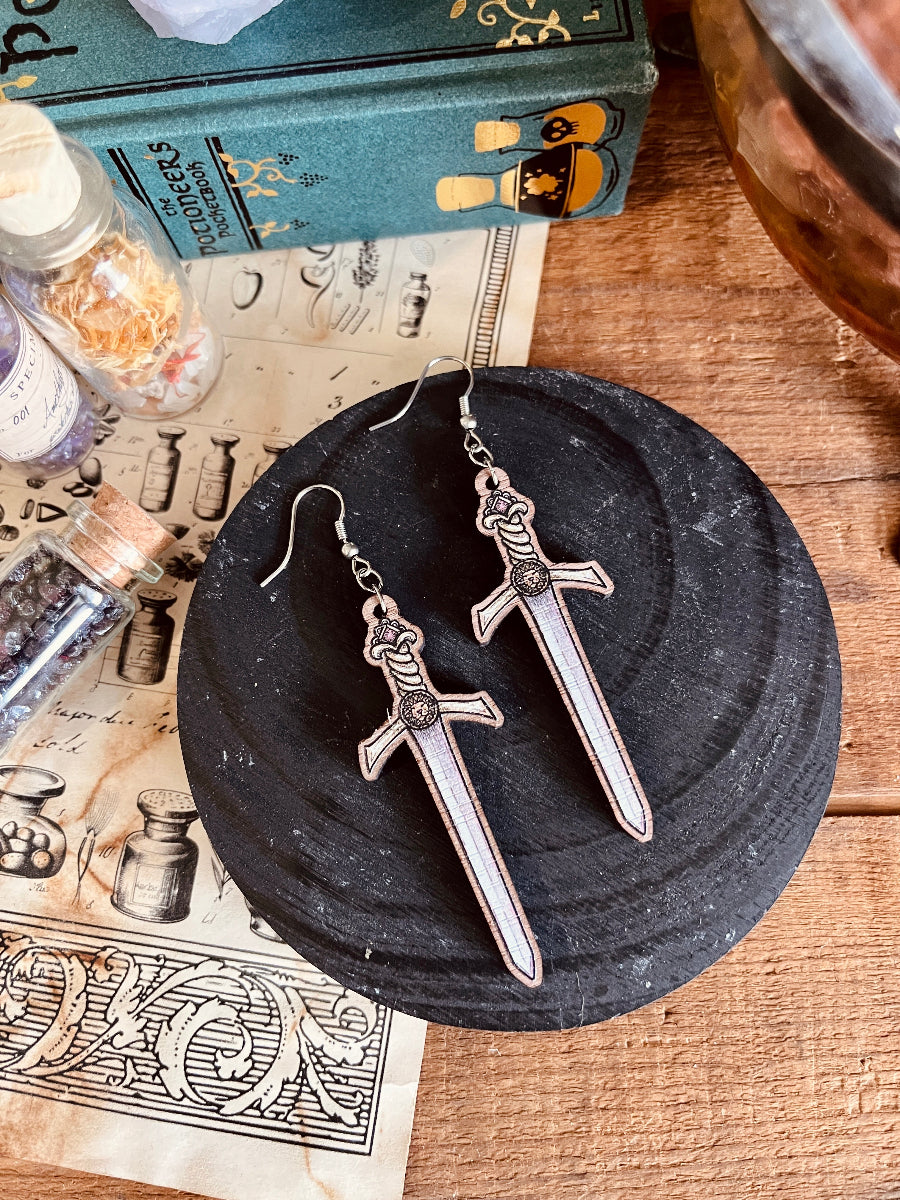 "The Empress" wooden earrings