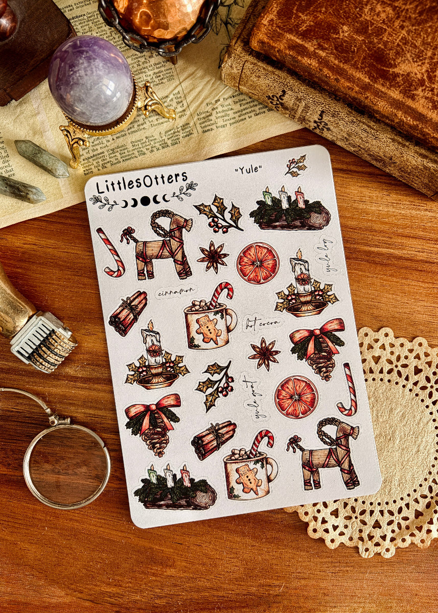 Planche de stickers "Yule"