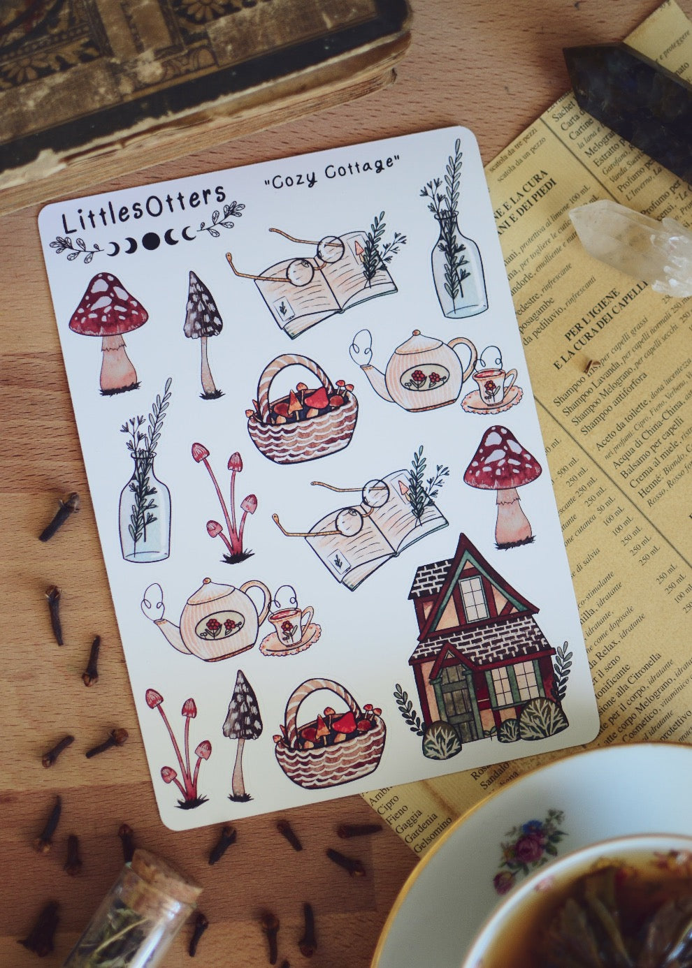 Planche de stickers "Maison de campagne"