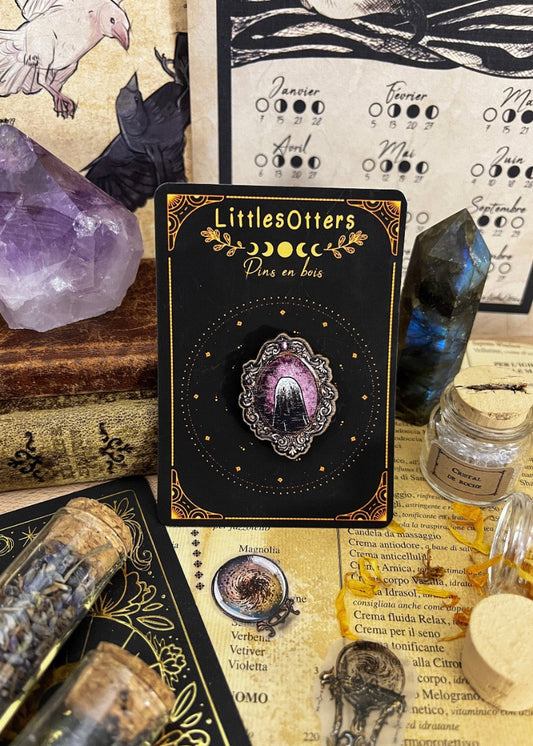 Pin's en bois "Fantôme"