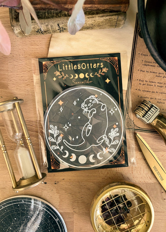 Suncatcher "Loutre Cosmique" ~ Attrape-soleil